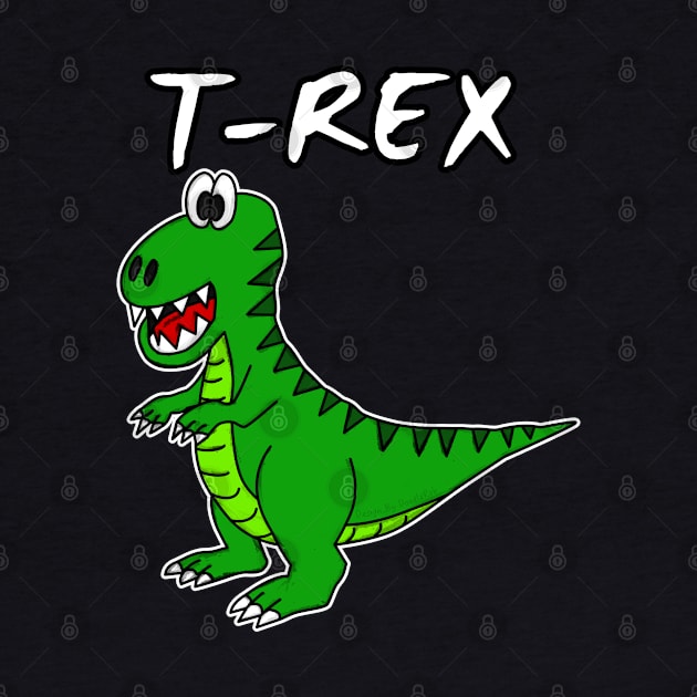 Doodle Tyrannosaurus Rex T-Rex Dinosaur Jurassic Kids Funny by doodlerob